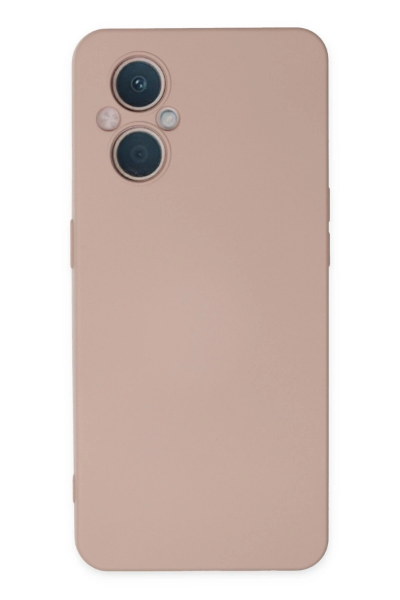 Newface Oppo Reno 7 Lite Kılıf Nano içi Kadife Silikon - Pudra resmi