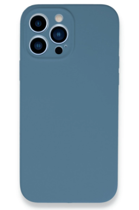Newface iPhone 13 Pro Max Kılıf Lansman Legant Silikon - Açık Mavi resmi