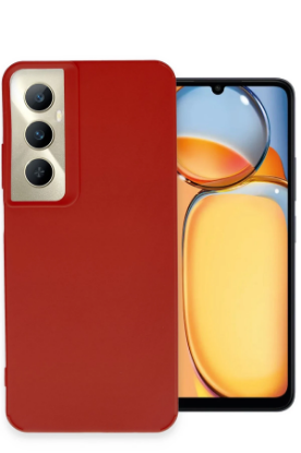 Newface Realme C65 Kılıf Petro Silikon - Kırmızı resmi