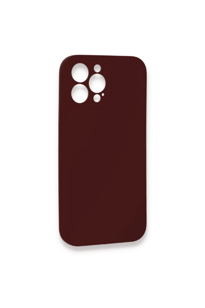 Newface iPhone 13 Pro Max Kılıf Lansman Legant Silikon - Bordo resmi