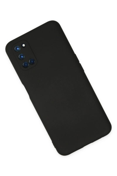 Newface Oppo A52 Kılıf Nano içi Kadife Silikon - Siyah resmi