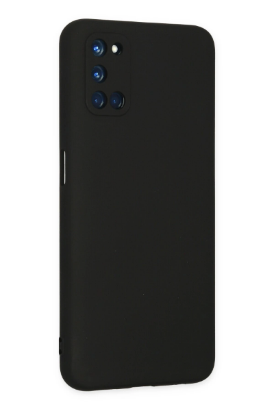 Newface Oppo A52 Kılıf Nano içi Kadife Silikon - Siyah resmi