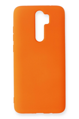 Newface Xiaomi Redmi Note 8 Pro Kılıf Nano içi Kadife Silikon - Turuncu resmi