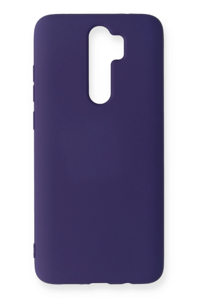 Newface Xiaomi Redmi Note 8 Pro Kılıf Nano içi Kadife Silikon - Mor resmi