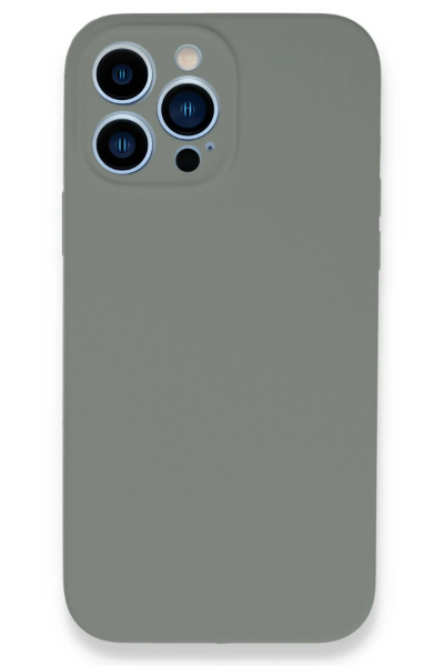 Newface iPhone 13 Pro Max Kılıf Lansman Legant Silikon - Gri resmi