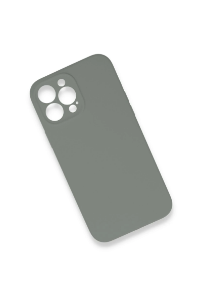 Newface iPhone 13 Pro Max Kılıf Lansman Legant Silikon - Gri resmi