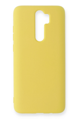Newface Xiaomi Redmi Note 8 Pro Kılıf Nano içi Kadife Silikon - Sarı resmi