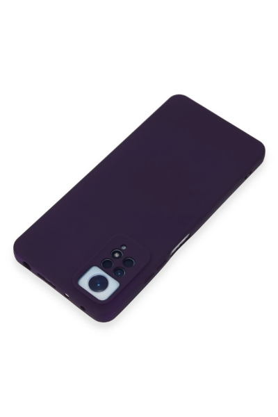 Newface Xiaomi Redmi Note 12 Pro 4G Kılıf Nano içi Kadife Silikon - Mor resmi