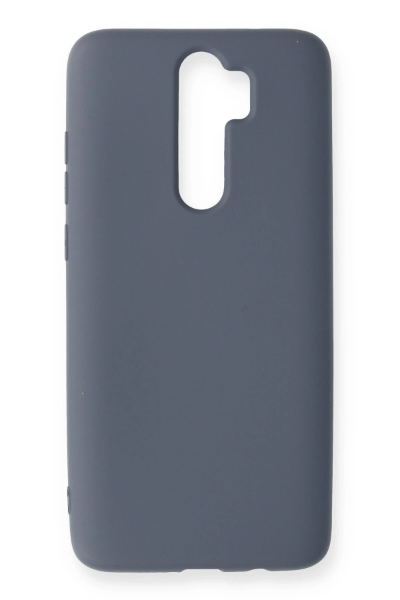Newface Xiaomi Redmi Note 8 Pro Kılıf Nano içi Kadife Silikon - Gri resmi