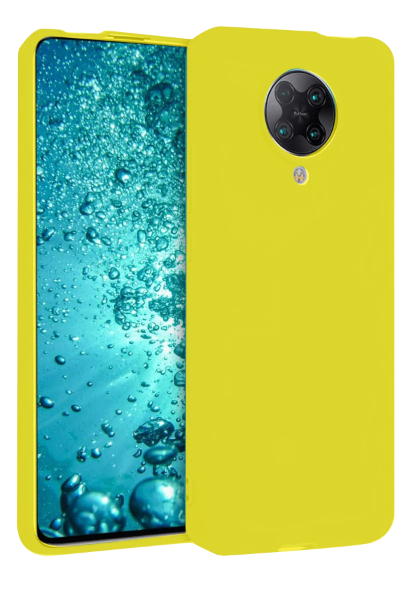 Newface Xiaomi Redmi K30 Pro Kılıf Nano içi Kadife Silikon - Sarı resmi