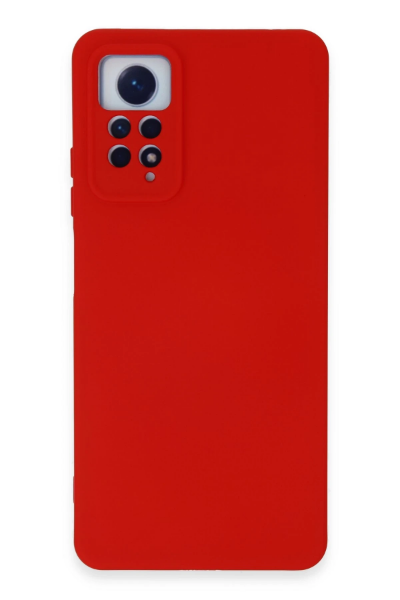 Newface Xiaomi Redmi Note 12 Pro 4G Kılıf Nano içi Kadife Silikon - Kırmızı resmi