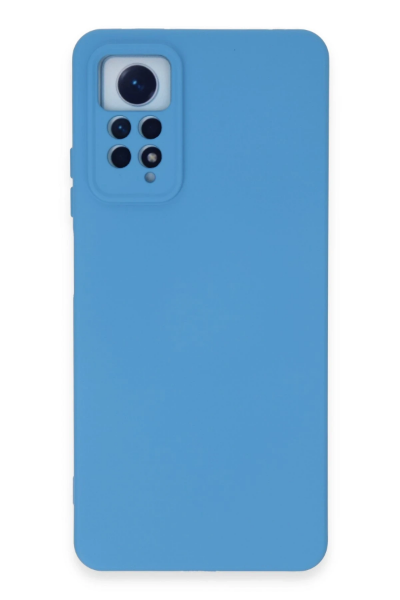 Newface Xiaomi Redmi Note 12 Pro 4G Kılıf Nano içi Kadife Silikon - Mavi resmi