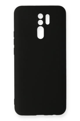 Newface Xiaomi Redmi 9 Kılıf Nano içi Kadife Silikon - Siyah resmi