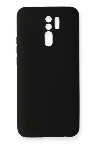 Newface Xiaomi Redmi 9 Kılıf Nano içi Kadife Silikon - Siyah resmi