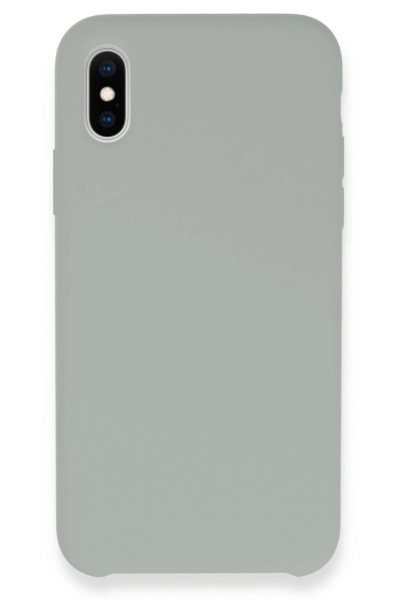 Newface iPhone XS Kılıf Lansman Legant Silikon - Açık Gri resmi