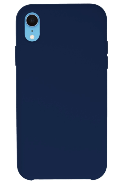 Newface iPhone XR Kılıf Lansman Legant Silikon - Lacivert resmi