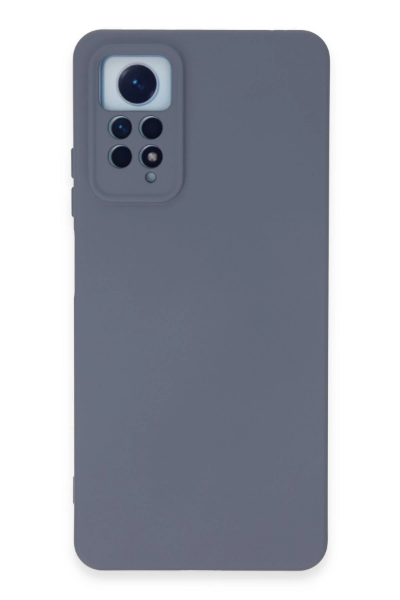 Newface Xiaomi Redmi Note 12 Pro 4G Kılıf Nano içi Kadife Silikon - Gri resmi