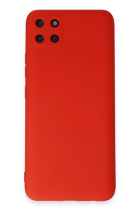 Newface Realme C11 Kılıf Nano içi Kadife Silikon - Kırmızı resmi