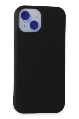 Newface iPhone 15 Kılıf Nano içi Kadife Silikon - Siyah resmi