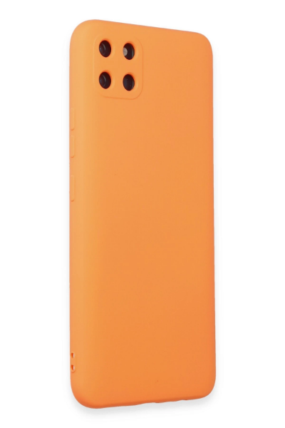 Newface Realme C11 Kılıf Nano içi Kadife Silikon - Turuncu resmi