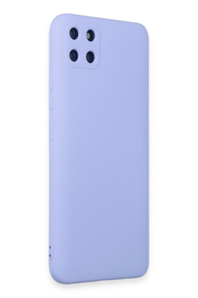Newface Realme C11 Kılıf Nano içi Kadife Silikon - Lila resmi