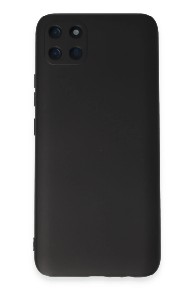 Newface Realme C11 Kılıf Nano içi Kadife Silikon - Siyah resmi