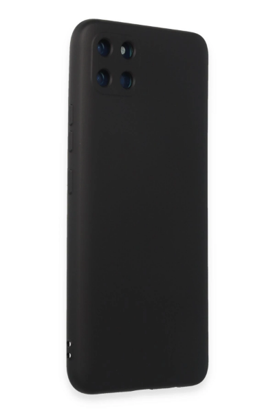 Newface Realme C11 Kılıf Nano içi Kadife Silikon - Siyah resmi