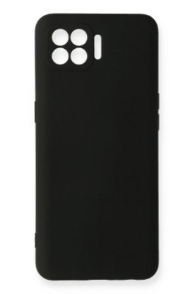 Newface Oppo Reno 4 Lite Kılıf Nano içi Kadife Silikon - Siyah resmi