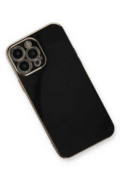 Newface iPhone 13 Pro Kılıf Volet Silikon - Siyah resmi