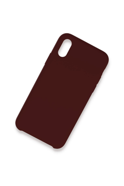 Newface iPhone XS Max Kılıf Lansman Legant Silikon - Bordo resmi