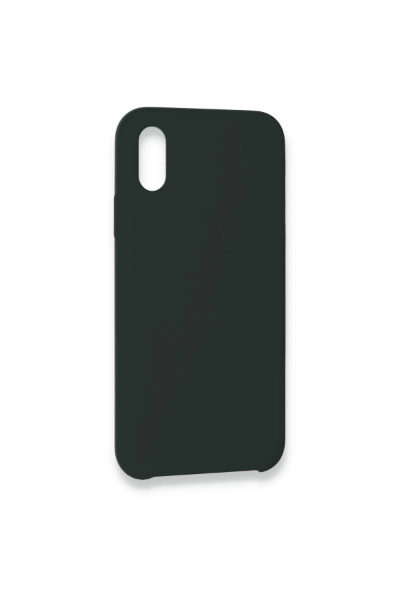 Newface iPhone XS Max Kılıf Lansman Legant Silikon - Koyu Yeşil resmi