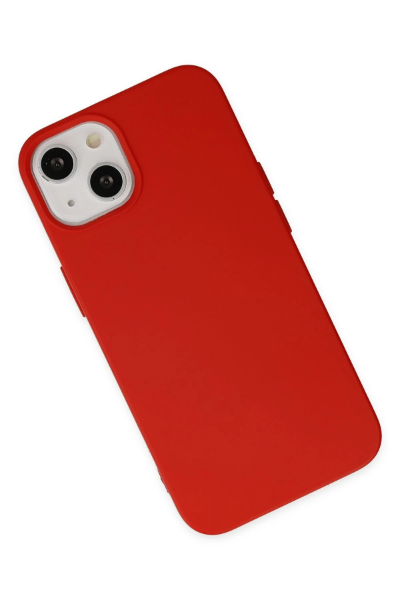 Newface iPhone 15 Pro Kılıf Nano içi Kadife Silikon - Kırmızı resmi