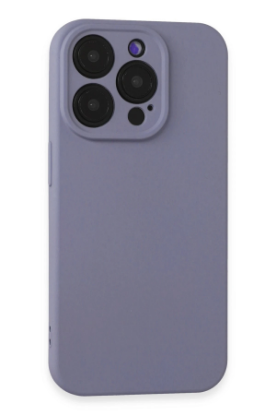 Newface iPhone 15 Pro Kılıf Nano içi Kadife Silikon - Lila resmi