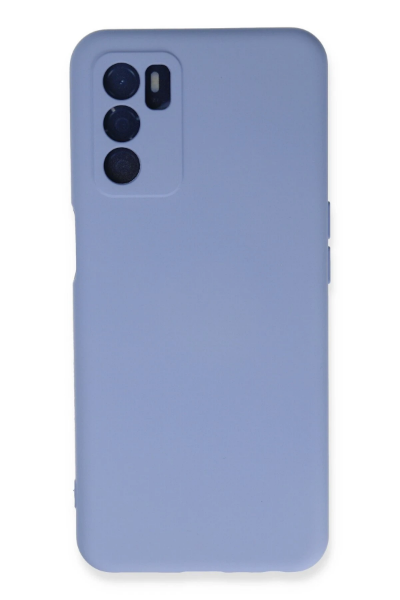 Newface Oppo A16 Kılıf Nano içi Kadife Silikon - Lila resmi