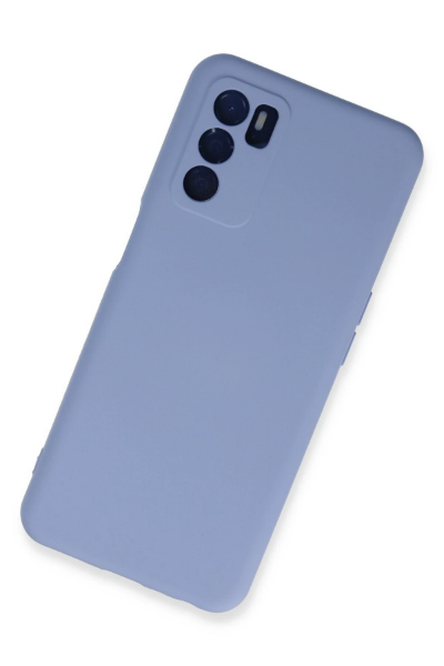 Newface Oppo A16 Kılıf Nano içi Kadife Silikon - Lila resmi