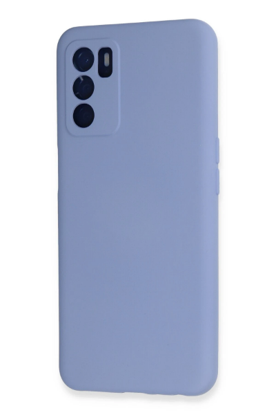 Newface Oppo A16 Kılıf Nano içi Kadife Silikon - Lila resmi