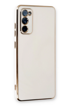 Newface Samsung Galaxy S20 FE Kılıf Volet Silikon - Beyaz resmi