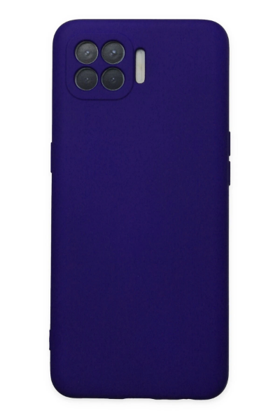 Newface Oppo Reno 4 Lite Kılıf Nano içi Kadife Silikon - Mor resmi