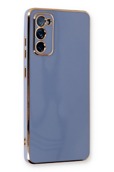 Newface Samsung Galaxy S20 FE Kılıf Volet Silikon - Mavi resmi