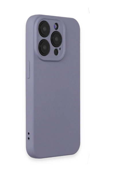 Newface iPhone 15 Pro Max Kılıf Nano içi Kadife Silikon - Lila resmi