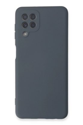 Newface Samsung Galaxy A22 Kılıf Nano içi Kadife Silikon - Gri resmi