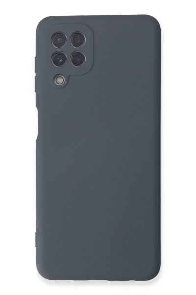 Newface Samsung Galaxy A22 Kılıf Nano içi Kadife Silikon - Gri resmi