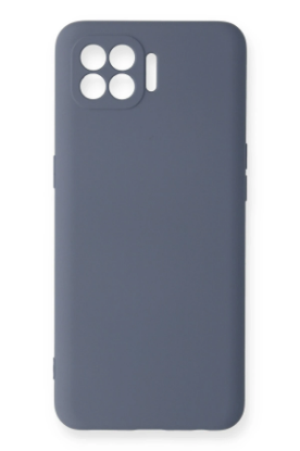 Newface Oppo Reno 4 Lite Kılıf Nano içi Kadife Silikon - Gri resmi