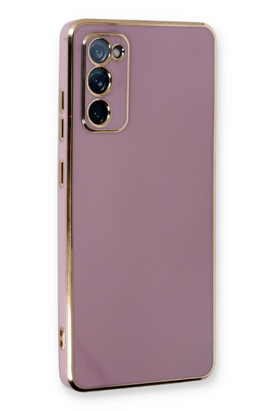 Newface Samsung Galaxy S20 FE Kılıf Volet Silikon - Mor resmi