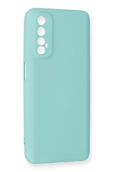 Newface Realme 7 Kılıf Nano içi Kadife Silikon - Turkuaz resmi