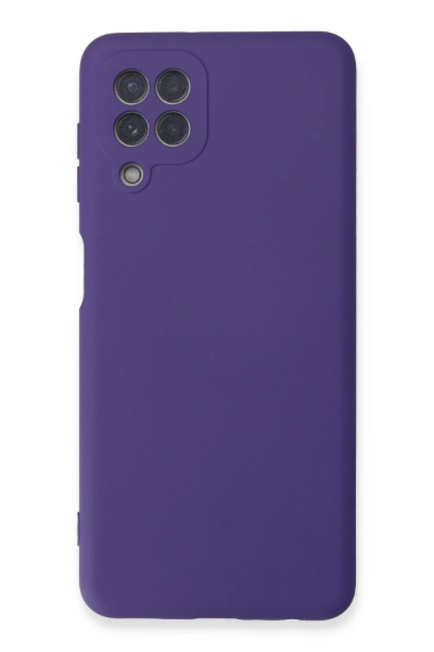 Newface Samsung Galaxy A22 Kılıf Nano içi Kadife Silikon - Mor resmi