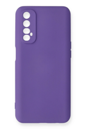 Newface Realme 7 Kılıf Nano içi Kadife Silikon - Mor resmi