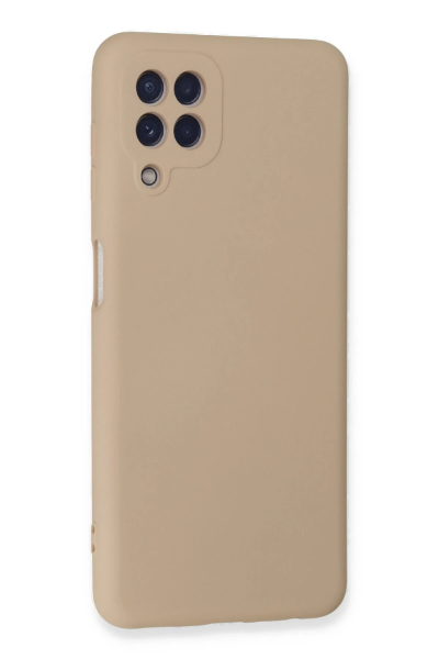Newface Samsung Galaxy A22 Kılıf Nano içi Kadife Silikon - Pudra resmi