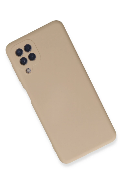 Newface Samsung Galaxy A22 Kılıf Nano içi Kadife Silikon - Pudra resmi