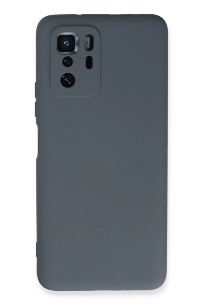 Newface Xiaomi Poco X3 GT Kılıf Nano içi Kadife Silikon - Gri resmi